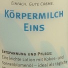 Körpermilch Eins